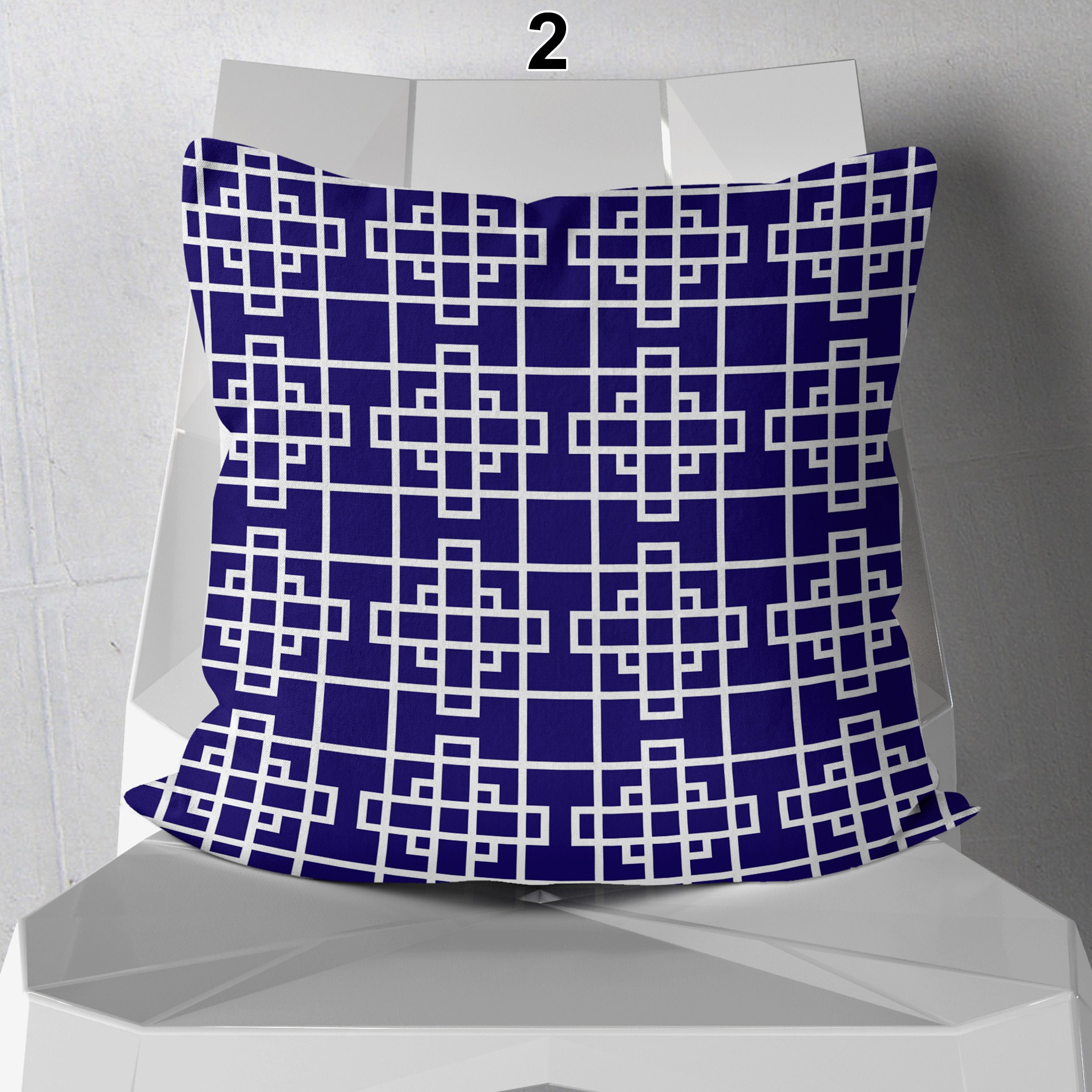 Blue Couch Pillows Decorative Pillows For Living Room Etsy