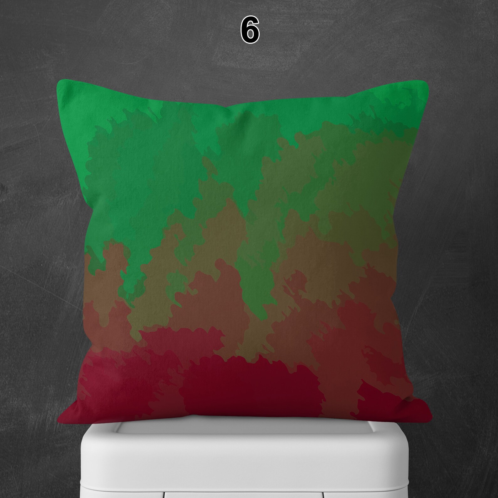 Burgundy and Green Throw Pillows Square Pillow Cases Etsy