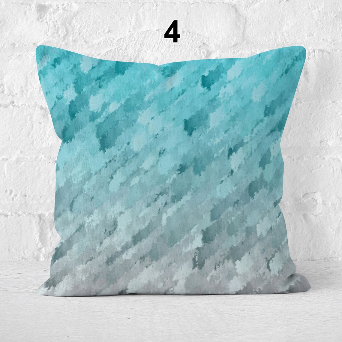 Light Blue Throw Pillowcases Blue and White Pillow Covers Etsy