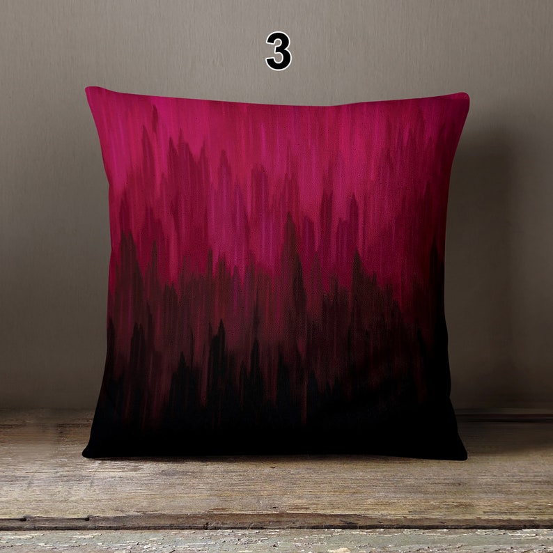 dark magenta throw pillows