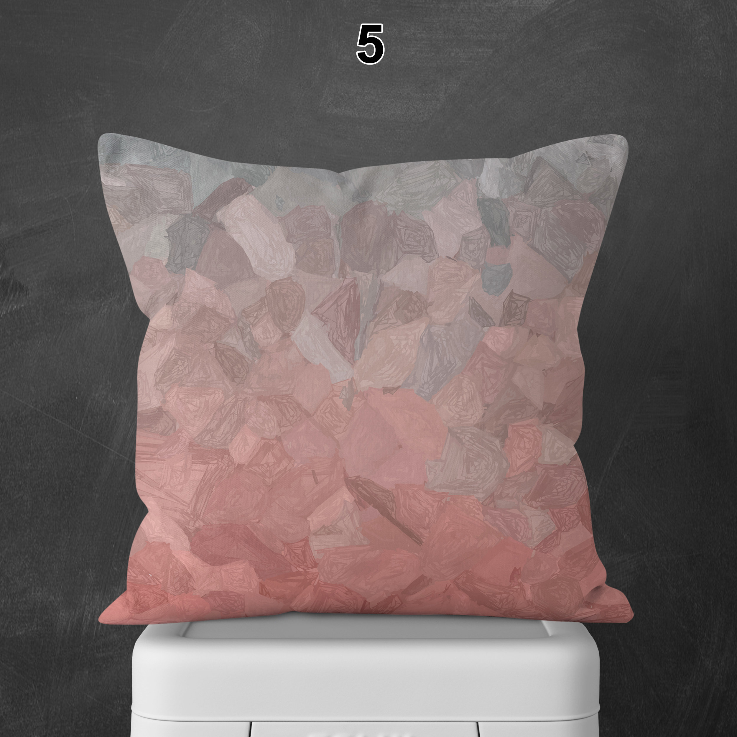 Blush Pink and Grey Cushion Covers 18x18 Throw Pillowcases Etsy