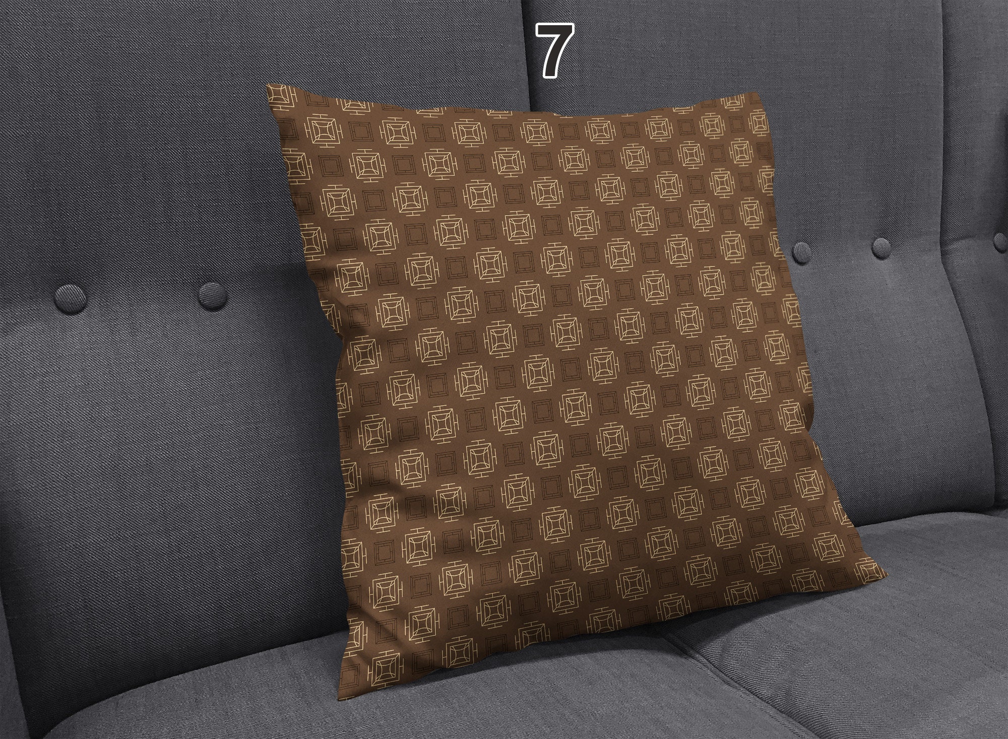 Chocolate brown Throw pillows Dark Brown euro shams Custom Etsy