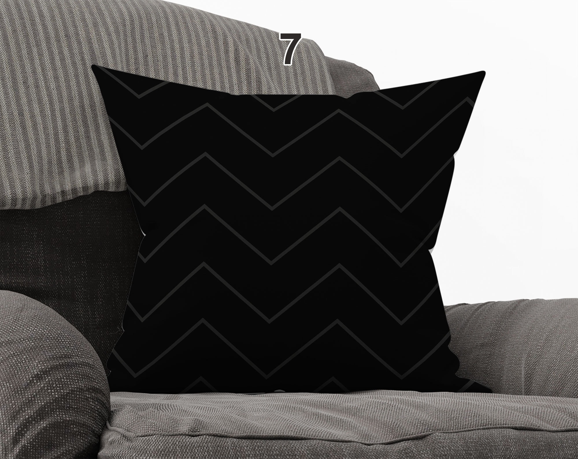 Modern Black Throw Pillows Charcoal Pillows Black Accent Etsy