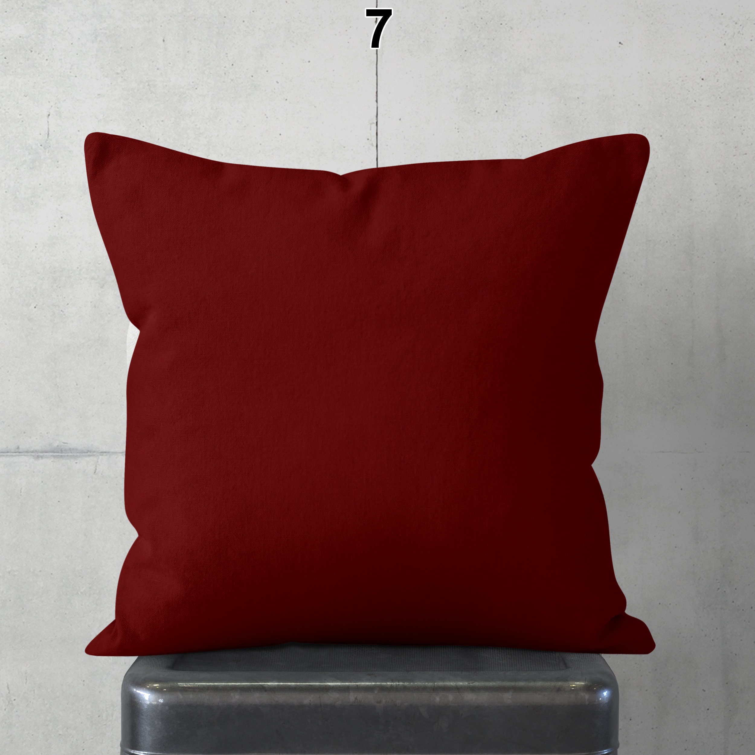 Burgundy Pillowcases Burgundy Accent Pillow Covers Large Etsy