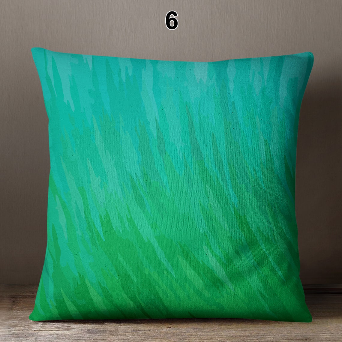 Teal and Green Cushion Covers Living Room Couch Pillowcases Etsy