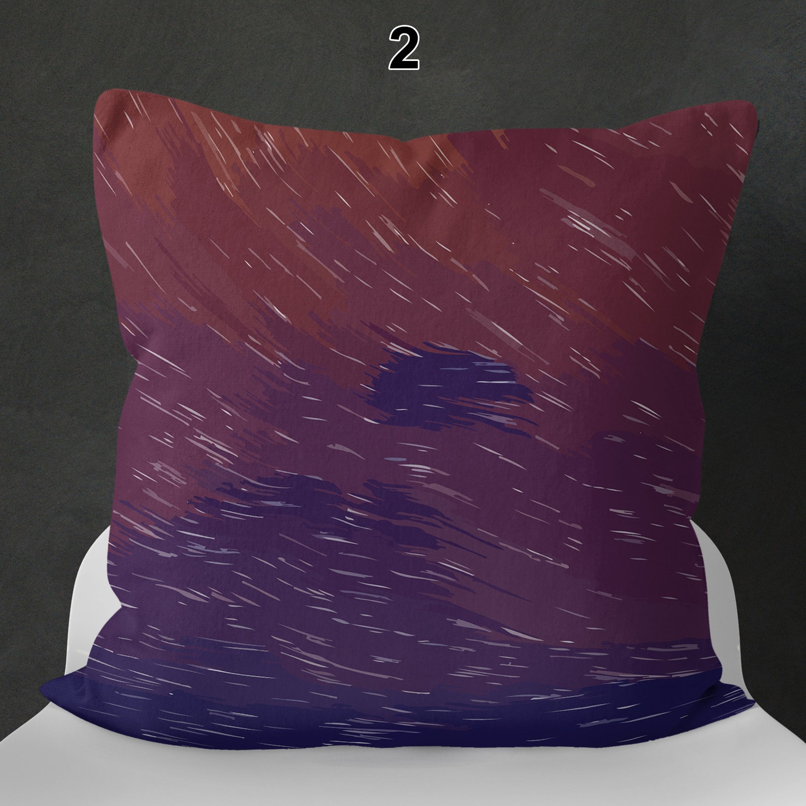 Blaue und braune Kissen quadratische Kissenbezüge 20 x 20 | Etsy