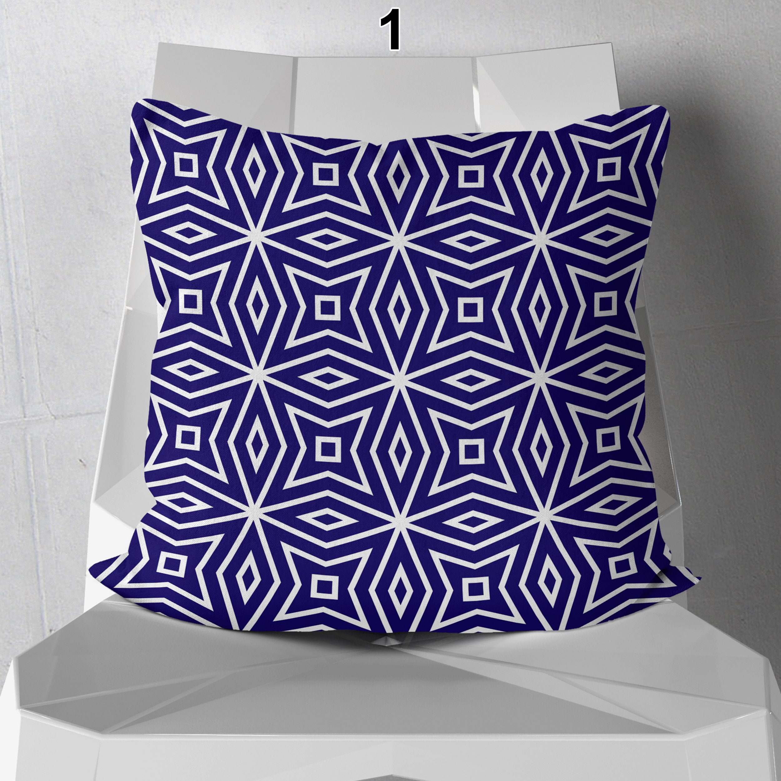 Blue Couch Pillows Decorative Pillows For Living Room Etsy