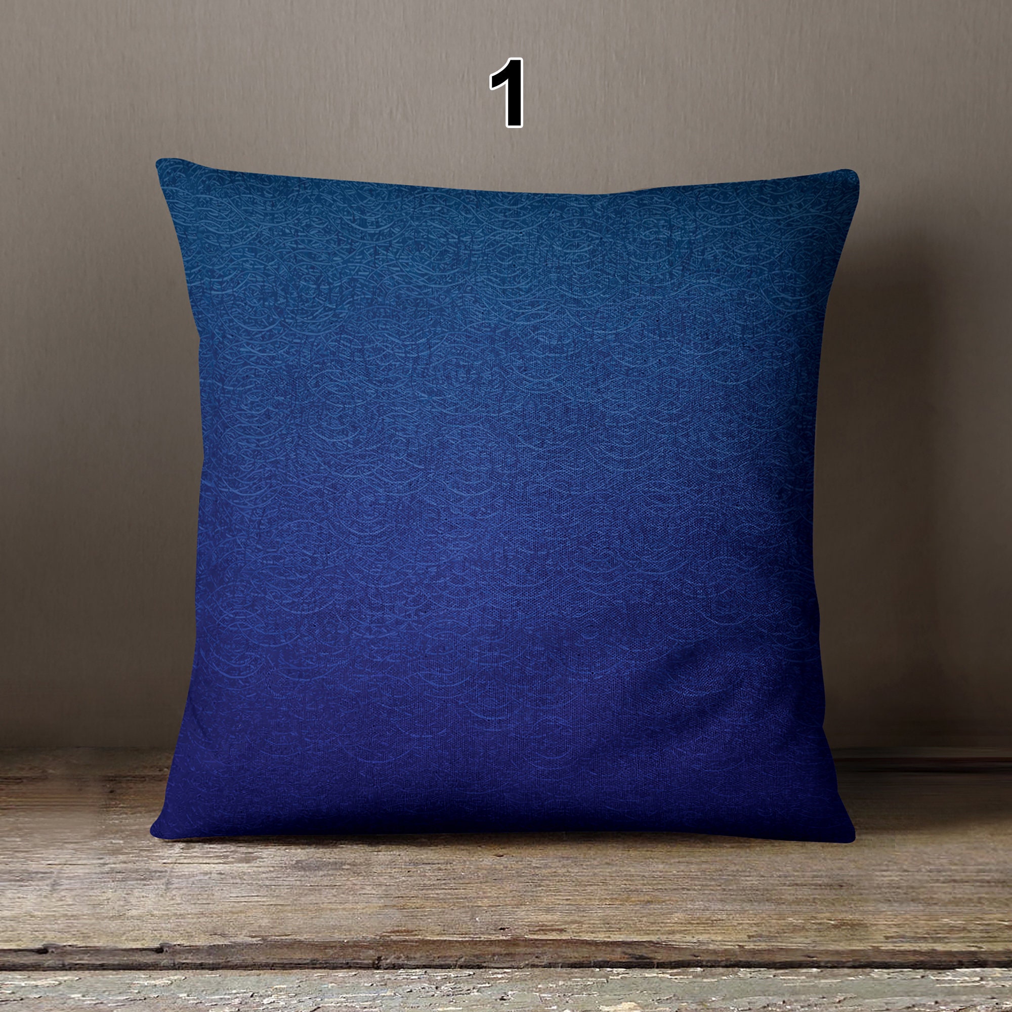 Blue Sofa Pillows Blue Lumbar Pillow Blue Throw Pillows Etsy