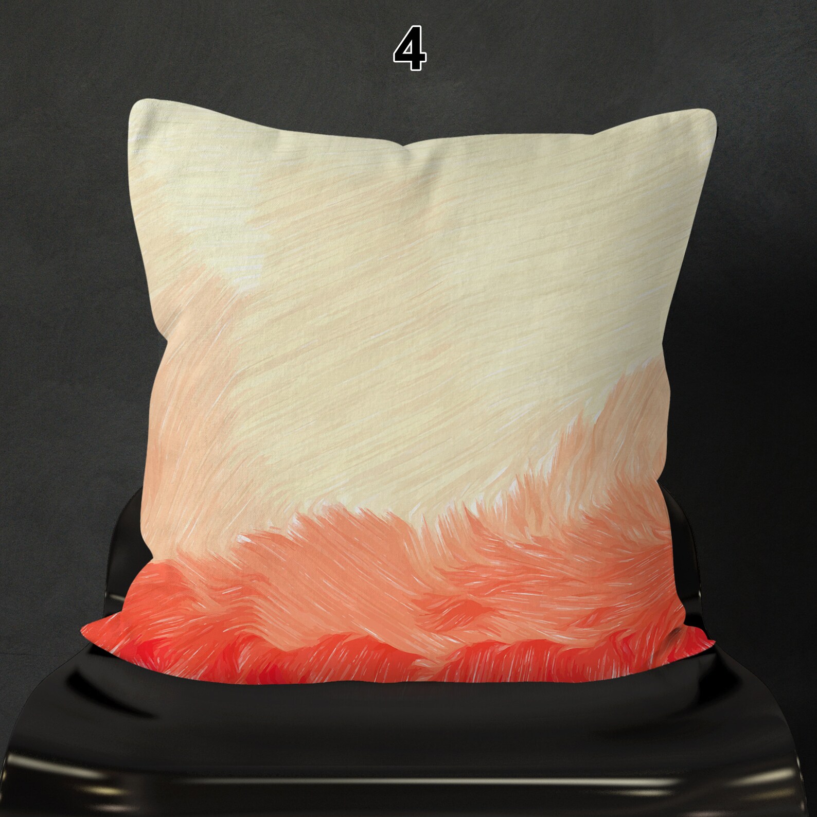 Red and Cream Cushion Covers Best Couch Pillowcases Big Etsy