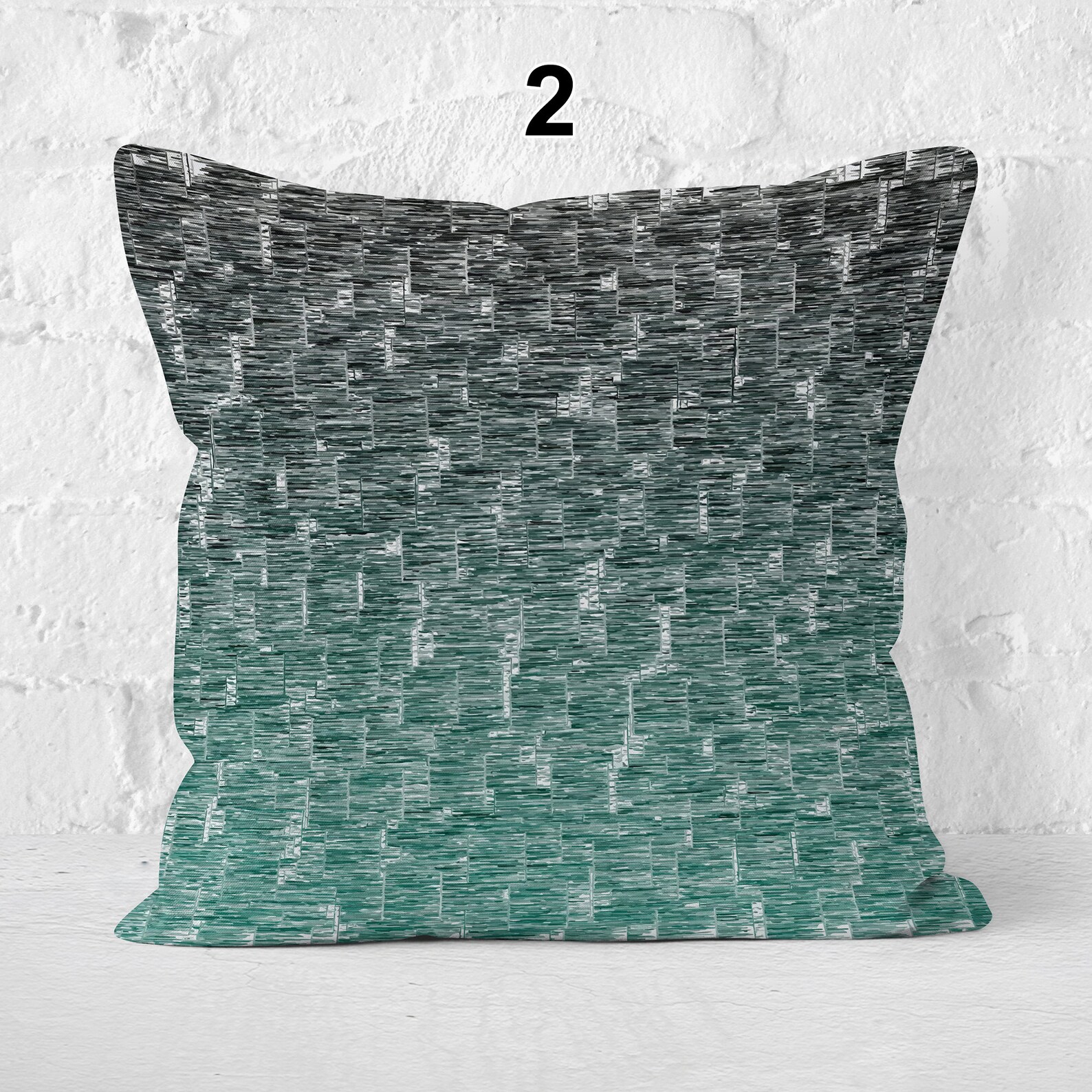 Black and Teal Pillowcases Dark Teal Pillow Covers Teal Etsy