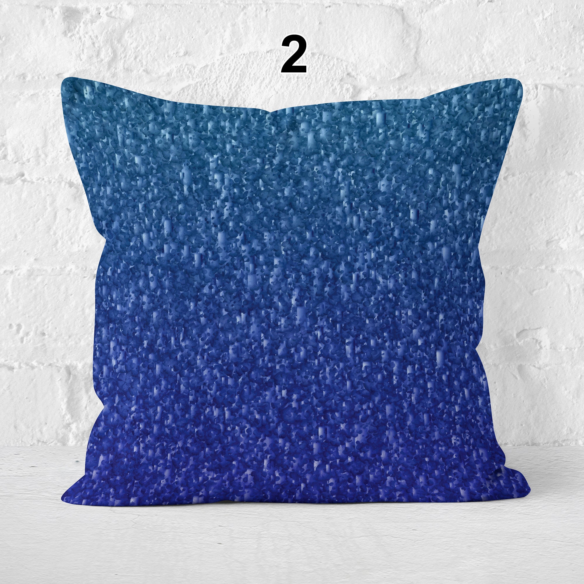 Blue Sofa Pillows Blue Lumbar Pillow Blue Throw Pillows Etsy