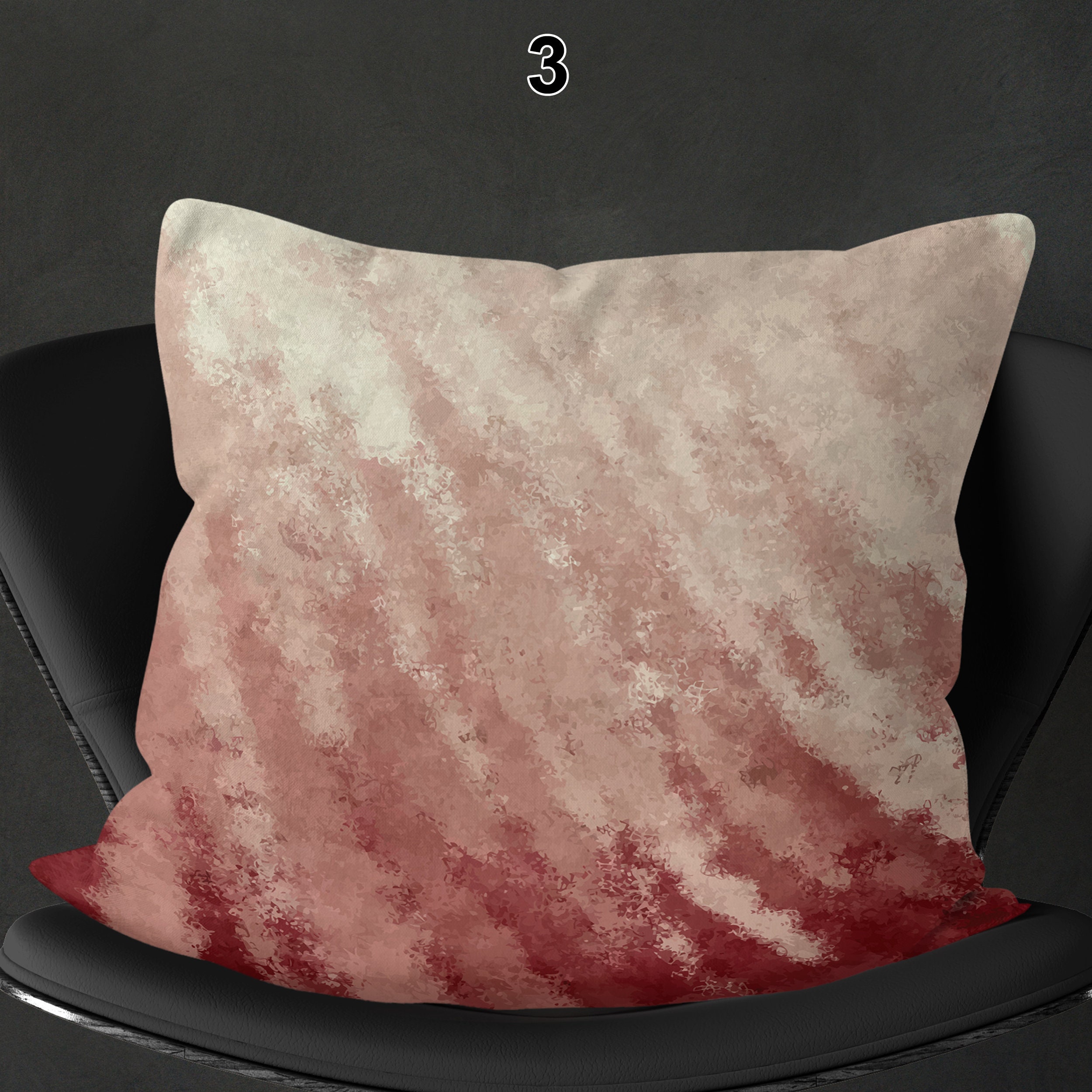 Burgundy and Beige Throw Pillow Covers Accent Pillowcases Etsy