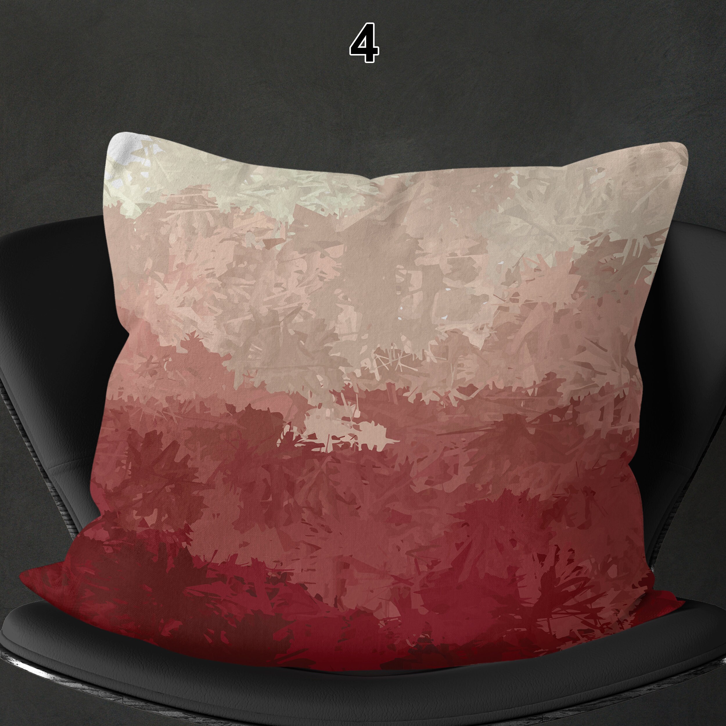 Burgundy and Beige Throw Pillow Covers Accent Pillowcases Etsy