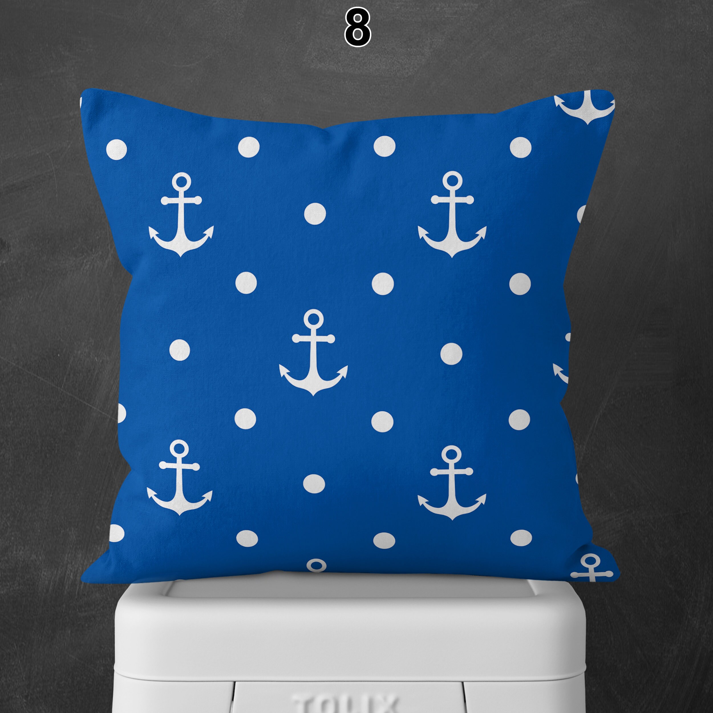 Nautical Throw Pillows Blue Nautical Throw Pillows 14x14 Etsy