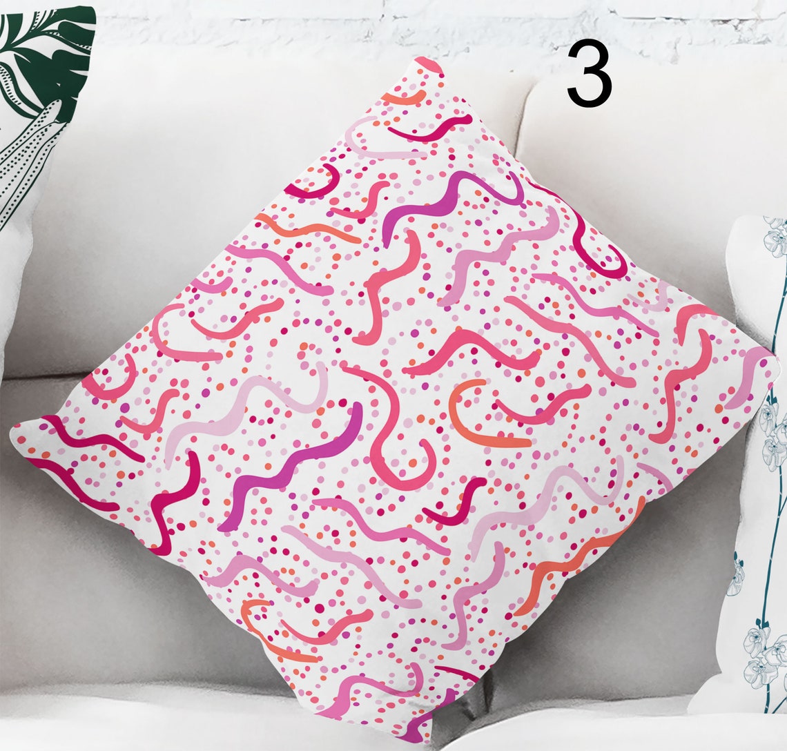 Pink Throw Pillows Couch Pillow Covers Decorative Pillows Etsy