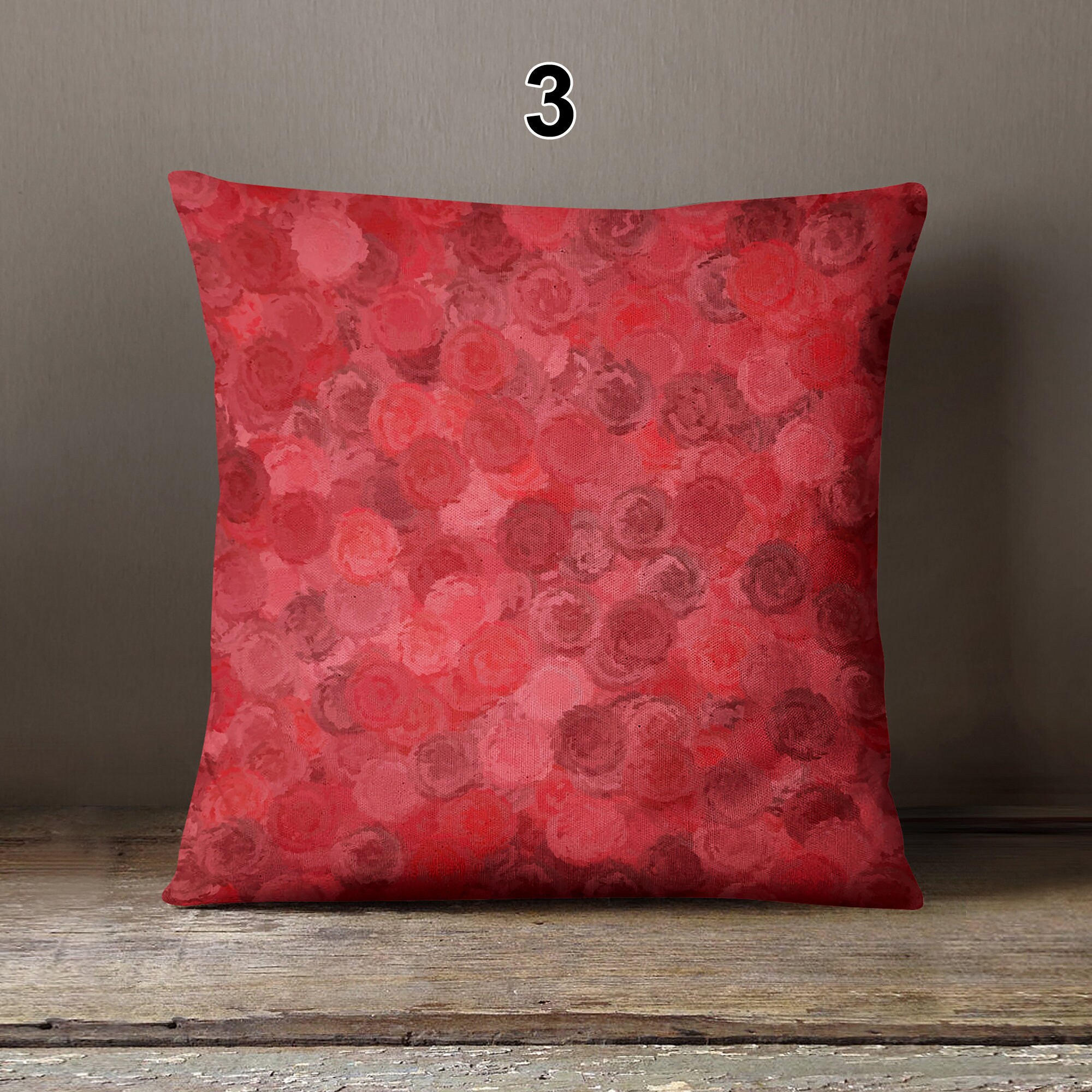 Cherry Red Throw Pillows Cherry Pillow Red Pillow Etsy