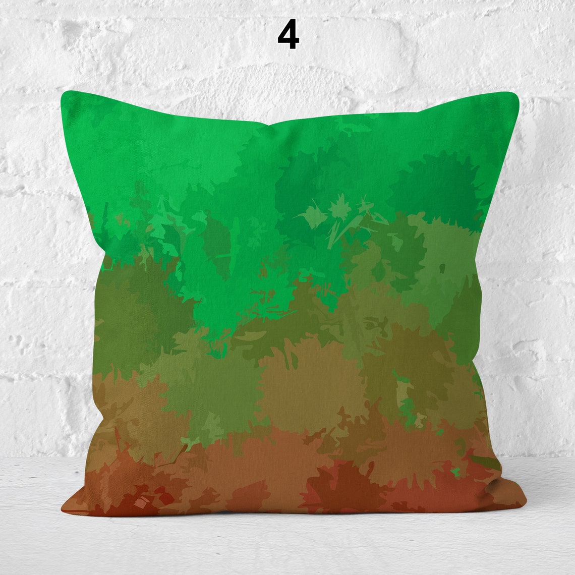 Grüne und braune Kissenbezüge mit Reißverschluss | Etsy