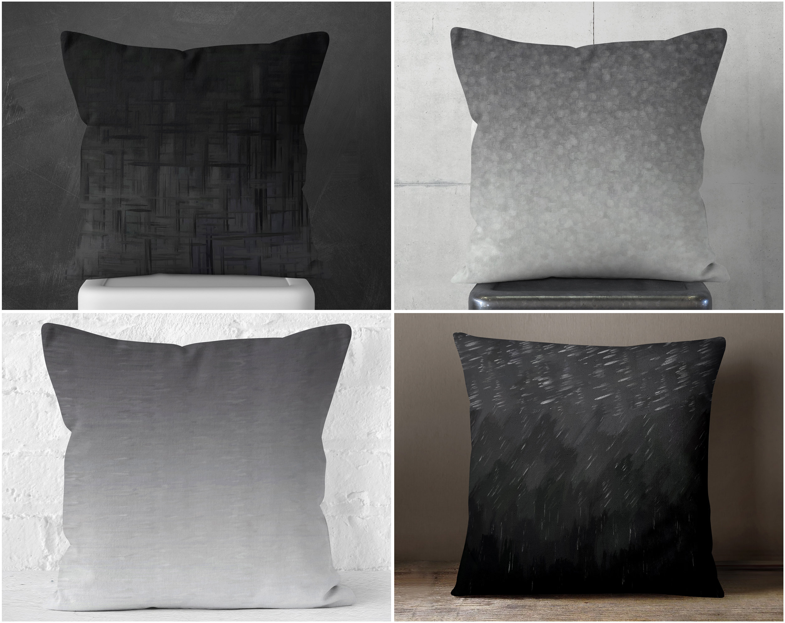 Accent Pillowcases for Charcoal Couch Charcoal Lumbar Pillow Etsy