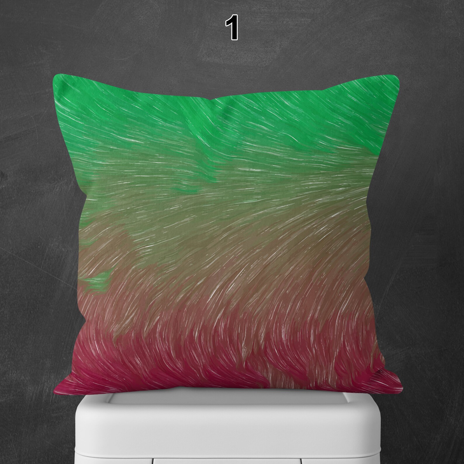 Burgundy and Green Throw Pillow Covers Square Pillow Cases Etsy