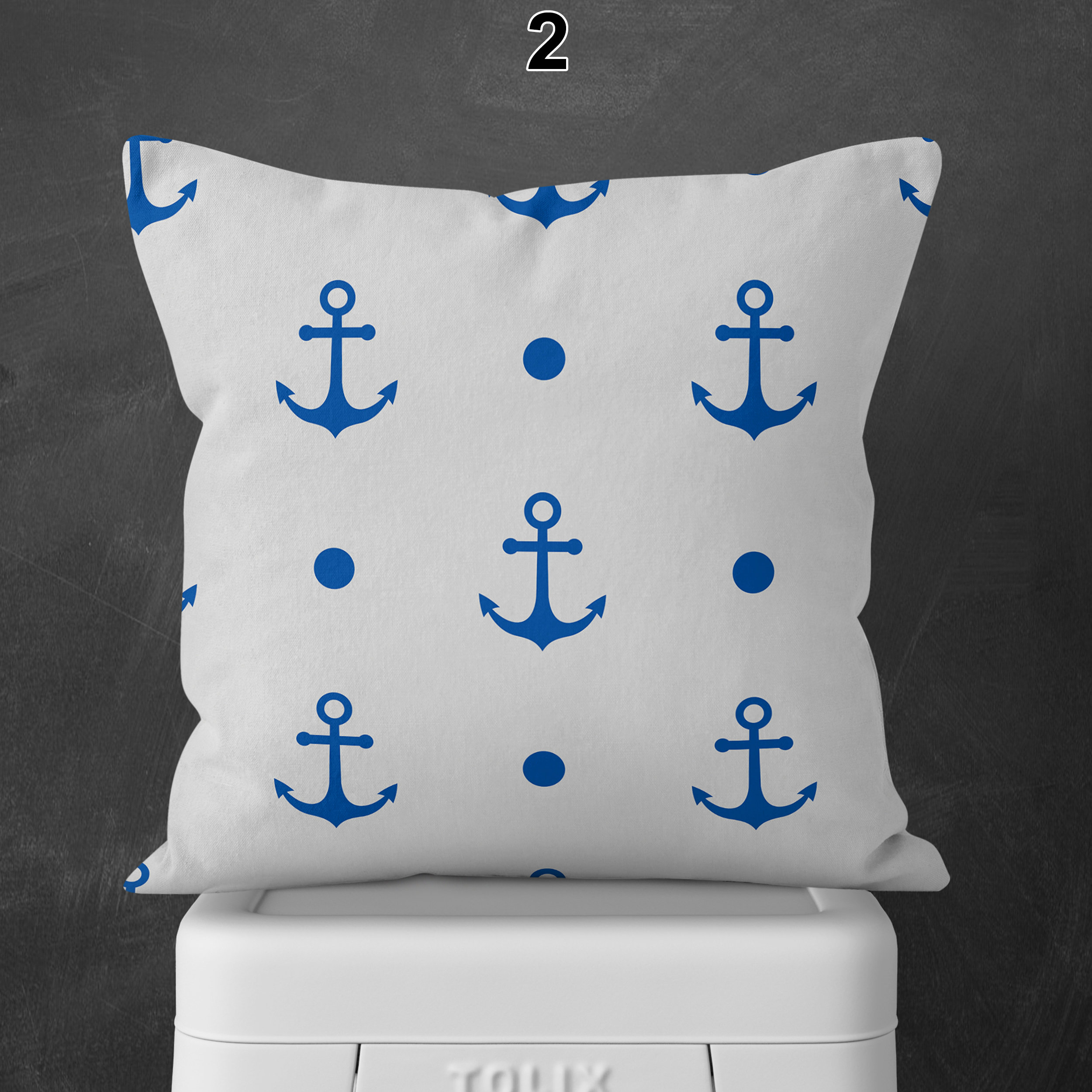 Nautical Throw Pillows Blue Nautical Throw Pillows 14x14 Etsy