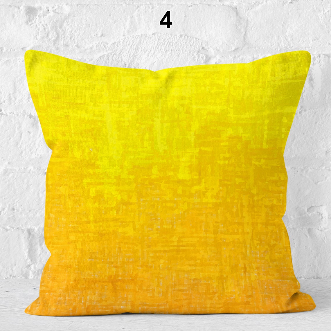 Orange and Yellow Pillows Decorative Pillows for Sofa Etsy