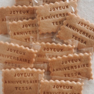 Lot de 10 sachets de 1 biscuit personnalisé image 5