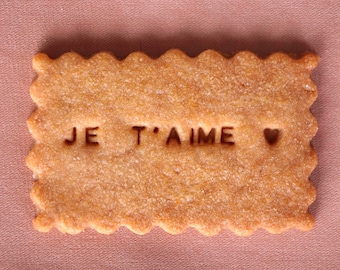 Lot de 10 biscuits personnalisés Saint Valentin