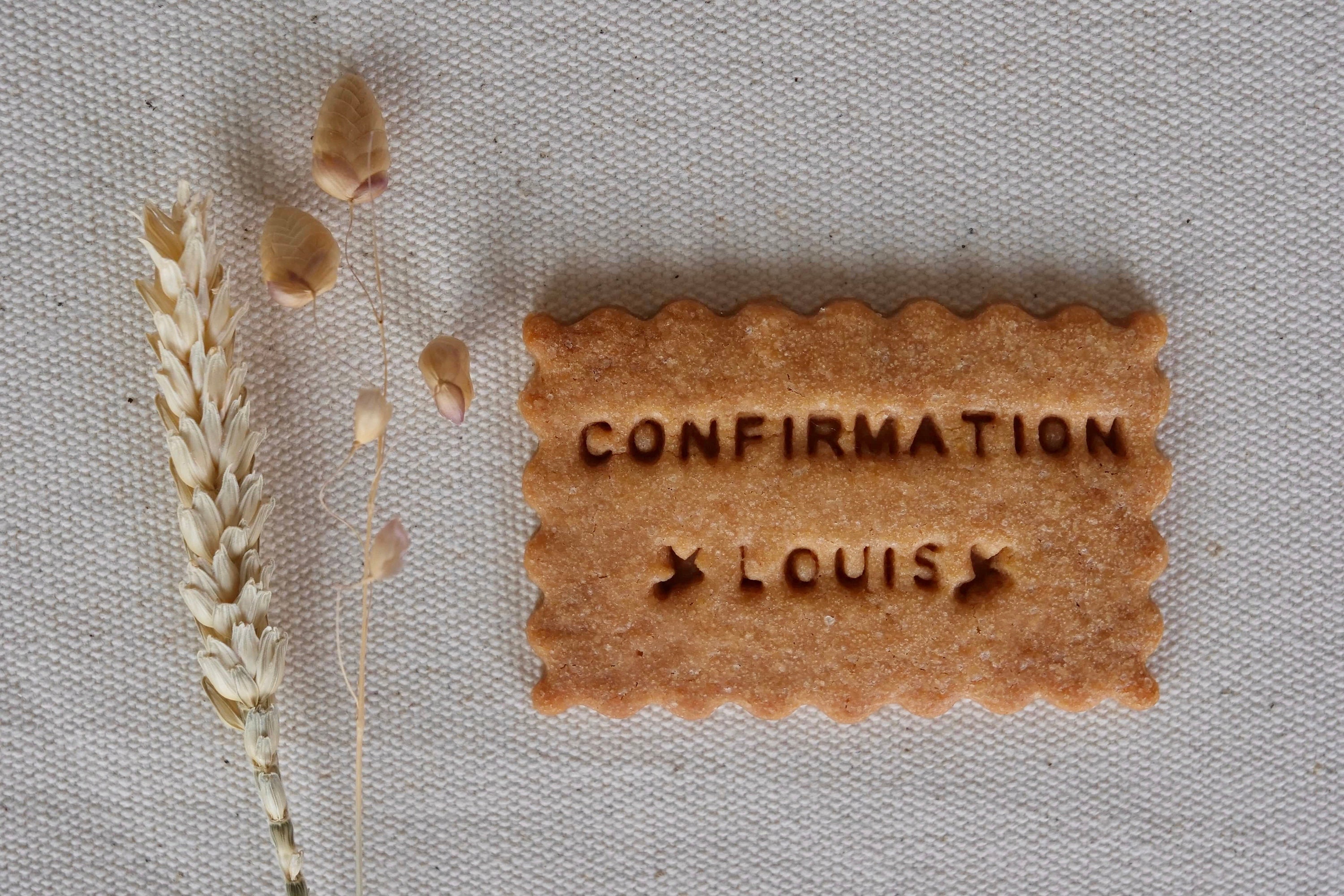 Lot de 10 Biscuits Personnalisés Confirmation