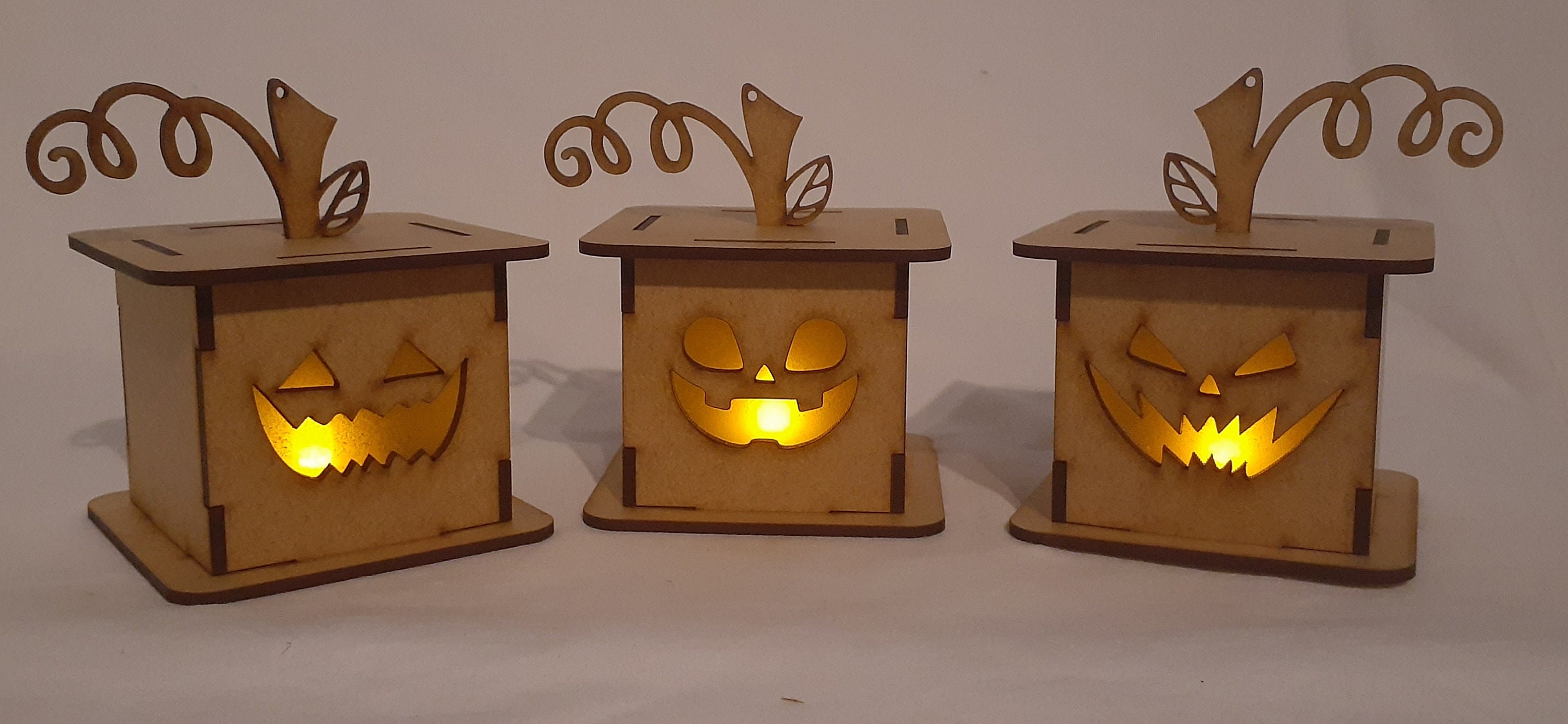 JackOLantern Laser Cut Halloween LED Candle holder Digital Etsy