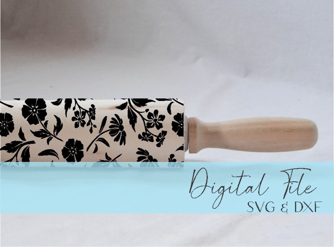 Engraved Rolling Pin Patterns Dxf & SVG Design 202034 Etsy
