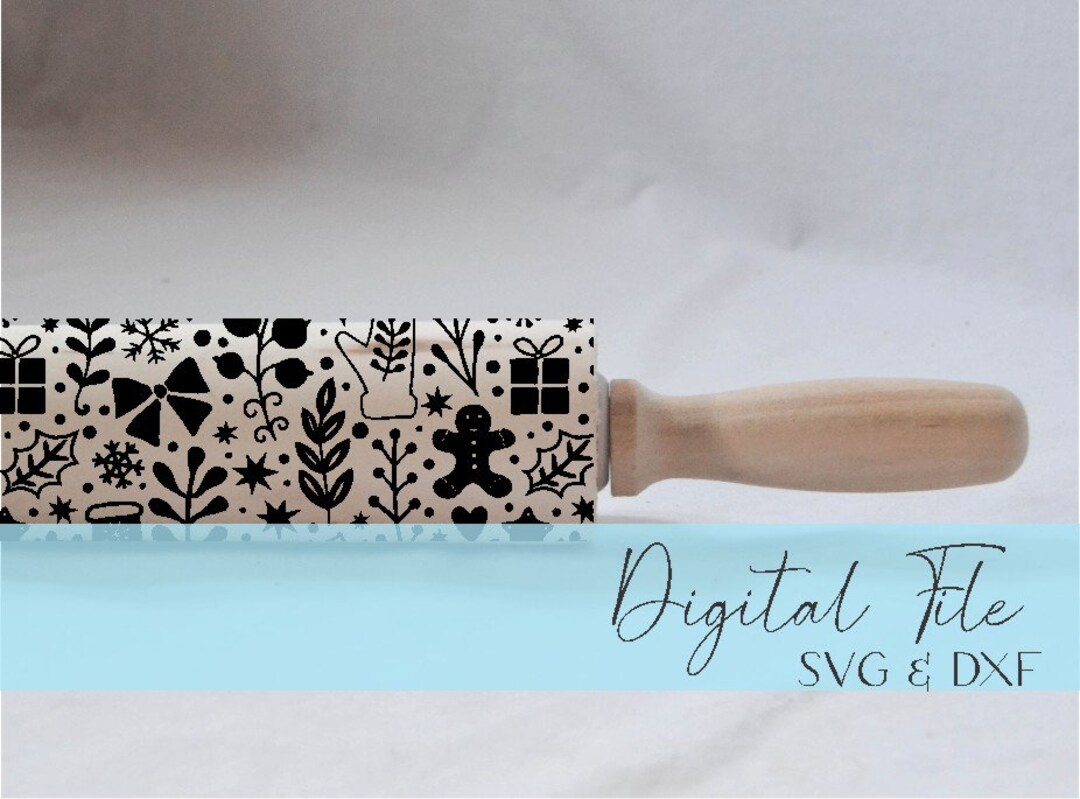 Rolling Pattern Design Engraved Rolling Pin Patterns - Dxf & SVG - Design 2020-7 - Etsy