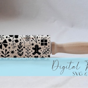 Engraved Rolling Pin Patterns - Dxf & SVG - Design 2020-7