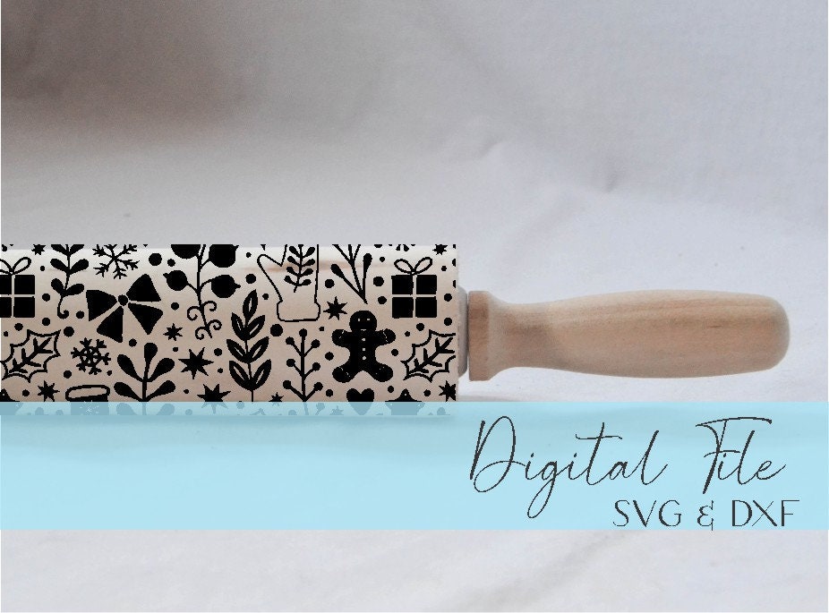 Engraved Rolling Pin Patterns - Dxf & SVG - Design 2020-7 - Etsy