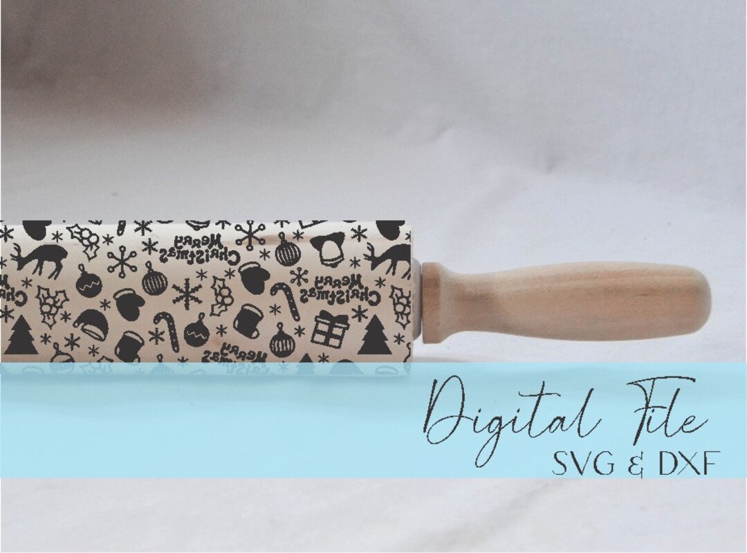 Engraved Rolling Pin Patterns Dxf & SVG Design 202019 Etsy