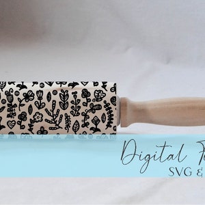 Engraved Rolling Pin Patterns - Dxf & SVG - Design 2020-22