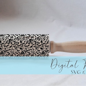 Engraved Rolling Pin Patterns - Dxf & SVG - Design 2020-5