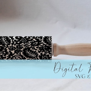 Engraved Rolling Pin Patterns - Dxf & SVG - Design 2020-27