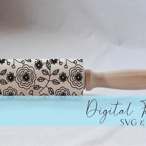 Engraved Rolling Pin Patterns - Dxf & SVG - Design 2020-41