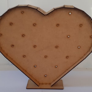 Marquee Heart 30cm Tall Laser cutting file/ Light Up Hearts / Wedding Heart/ DXF SVG