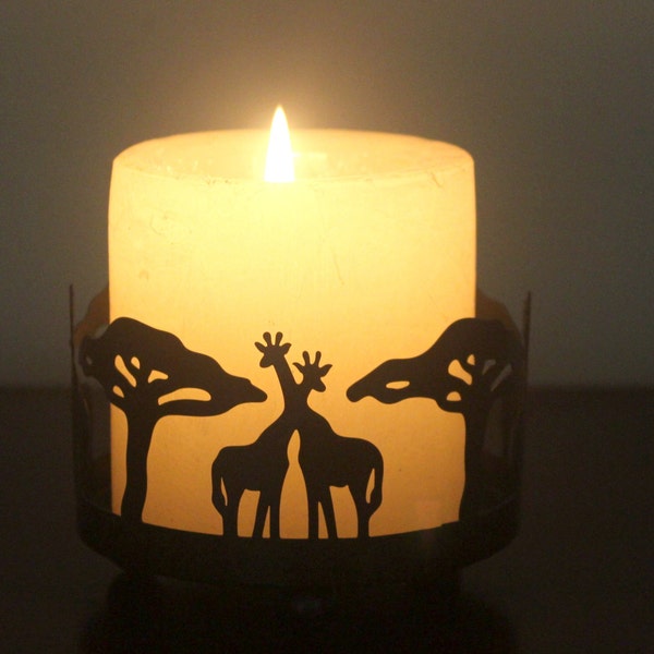 Giraffe candle holder