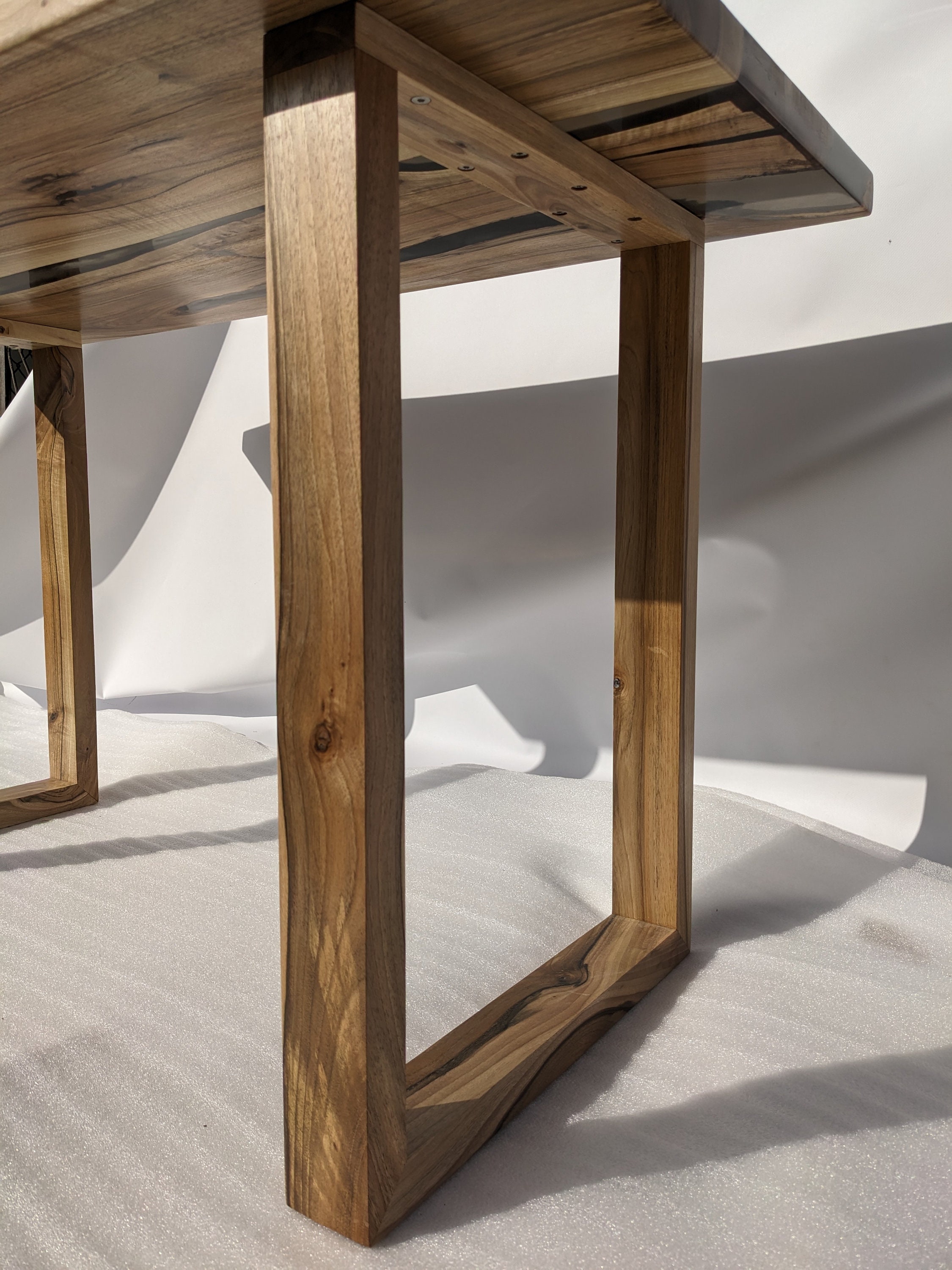 Wood Epoxy Dining Table Epoxy Resin Dining Table Dining Room - Etsy