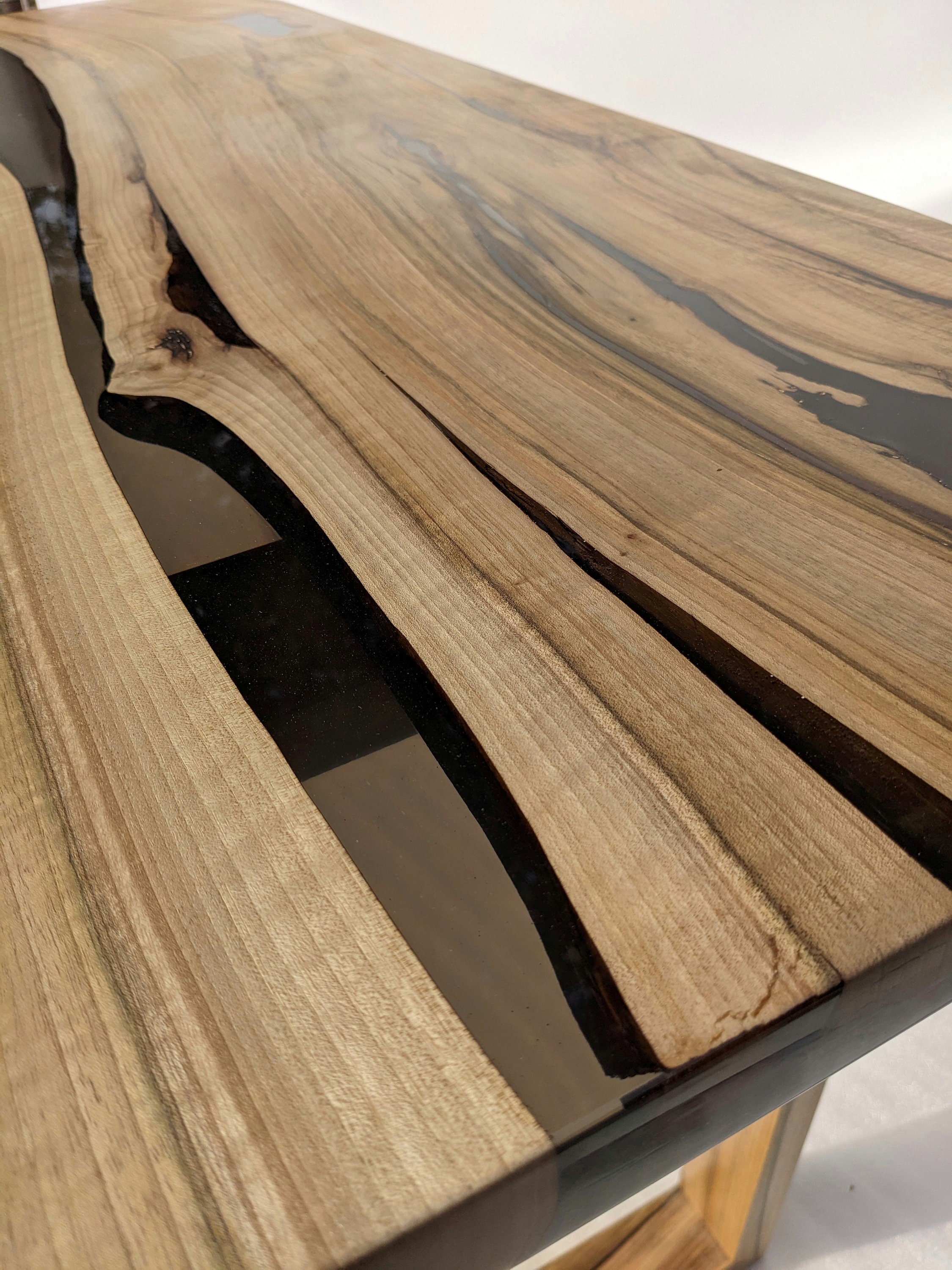 Wood Epoxy Dining Table Epoxy Resin Dining Table Dining Room - Etsy
