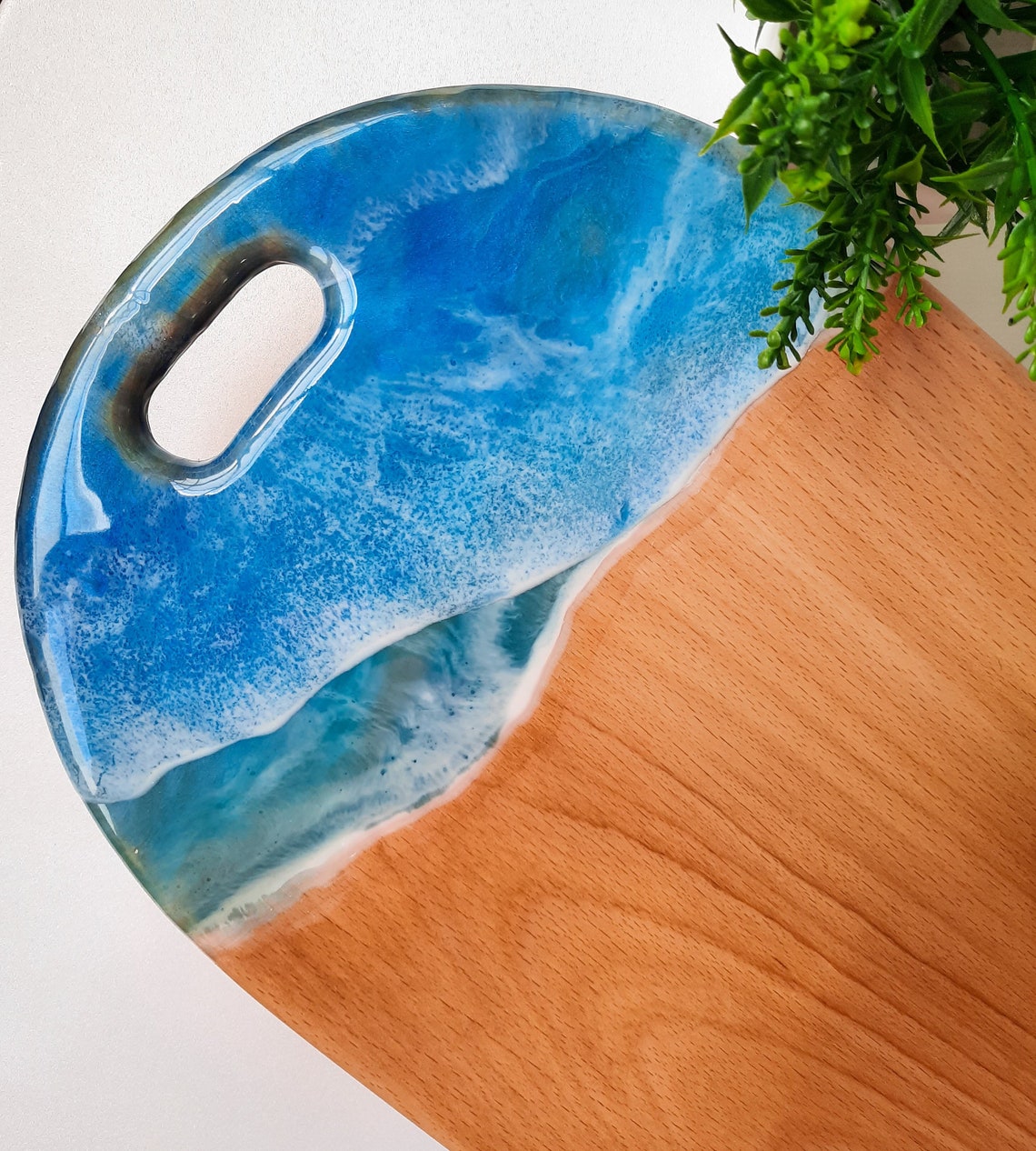 Kitchen Decor / Ocean Cutting Board / Wood Cutting Board / Etsy