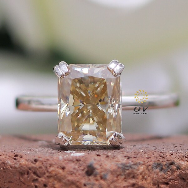 Champagne Moissanite Etsy