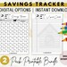 Thanksgiving Savings Trackers Thanksgiving Visual Chart Holiday Digital ...