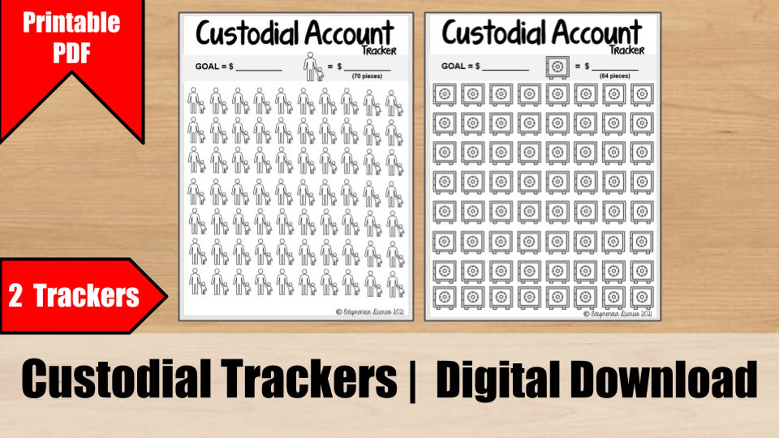 Custodial Account Trackers UGMA UTMA Brokerage Account Etsy