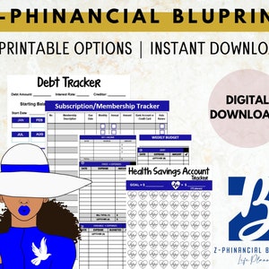 Z-Phinancial Bluprint™ | Financial Planning Starter Bundle | Zeta Phi Beta | Instant Download | US Letter Size