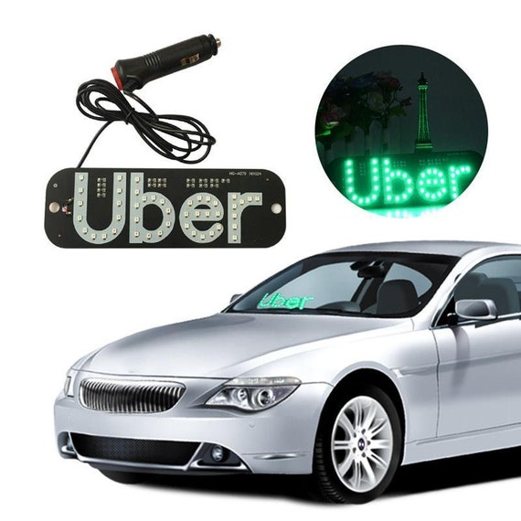 UBER White Color LED Light Amp Beacon Sing for Rideshare Etsy