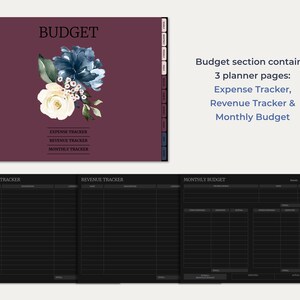 Undated Dark Mode Digital Planner for Goodnotes/notability, Hyperlinked ...