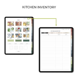 Digital Recipe Book for Goodnotes, Notability Hyperlinked iPad Planner Digital Cookbook Goodnotes Recipes Digital Meal Planner image 7